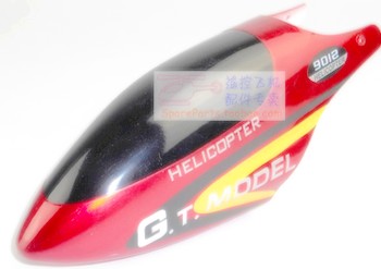 gt9012-qs9012 helicopter parts head cover (red color)
